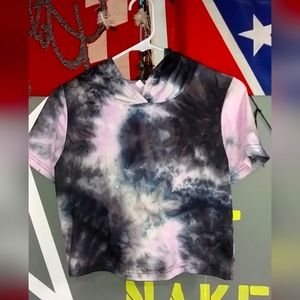 Crop top tie die